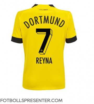 Borussia Dortmund Giovanni Reyna #7 Hemma Matchtröja Dam 2022-23 Kortärmad